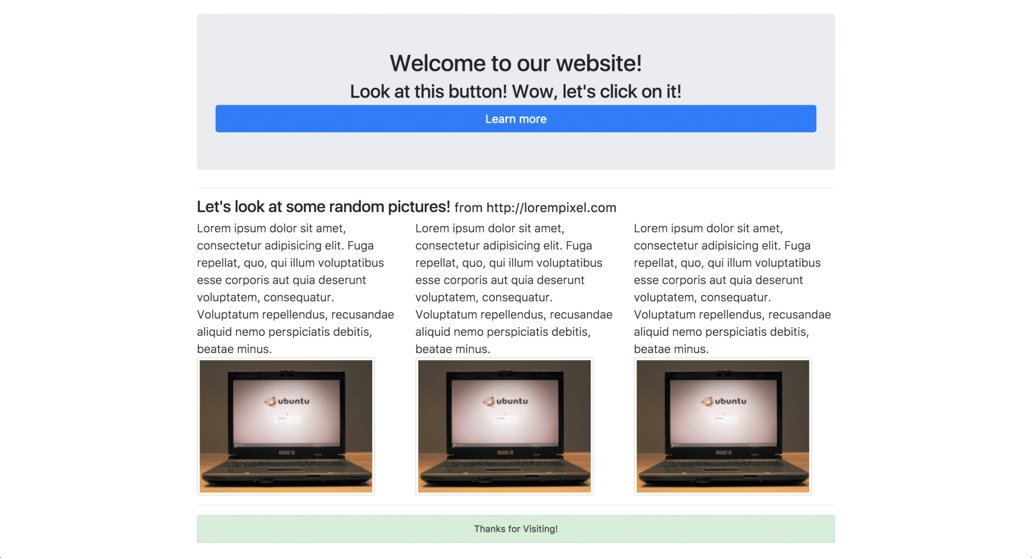 Bootstrap Exercise - Rithm School